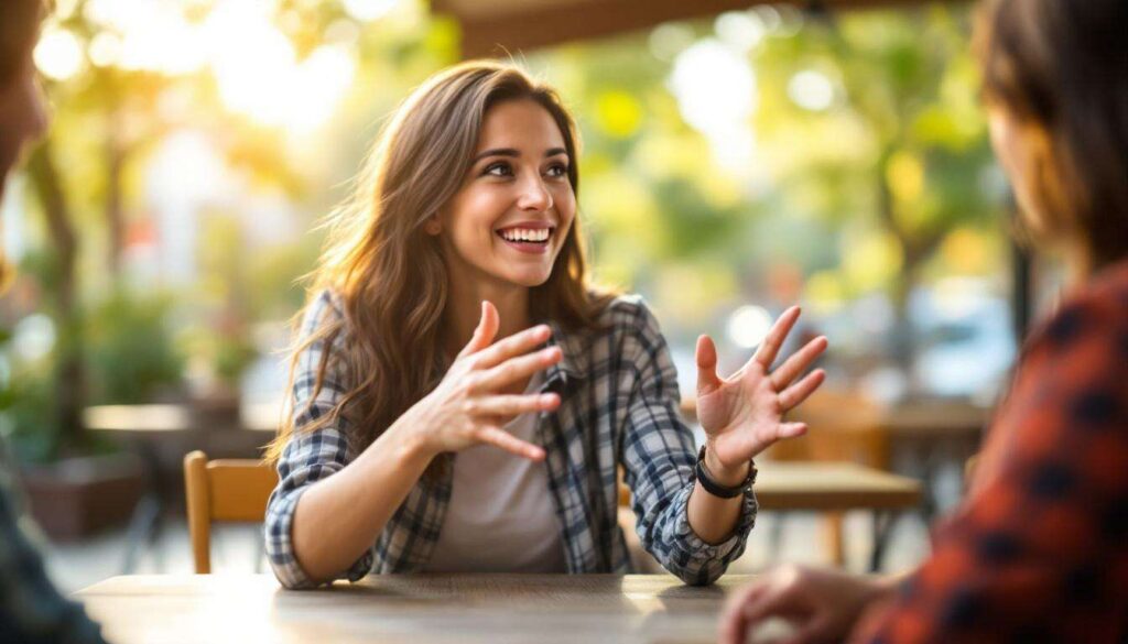 Was bedeutet es, wenn jemand beim Sprechen die Hände viel bewegt, laut Verhaltensforschung?