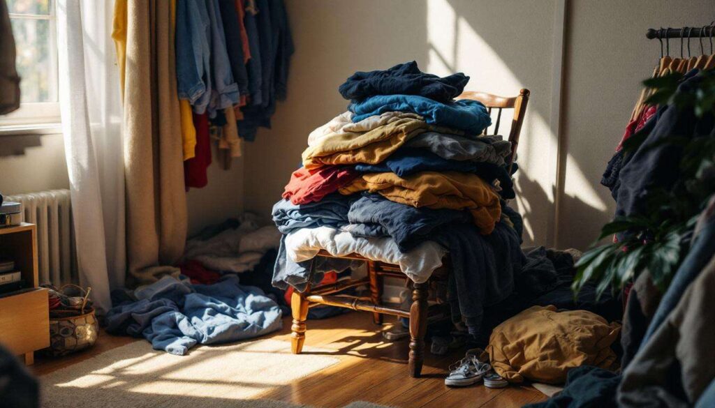 Das Stapeln von Kleidung auf einem Stuhl wird mit diesem Persönlichkeitstyp verbunden